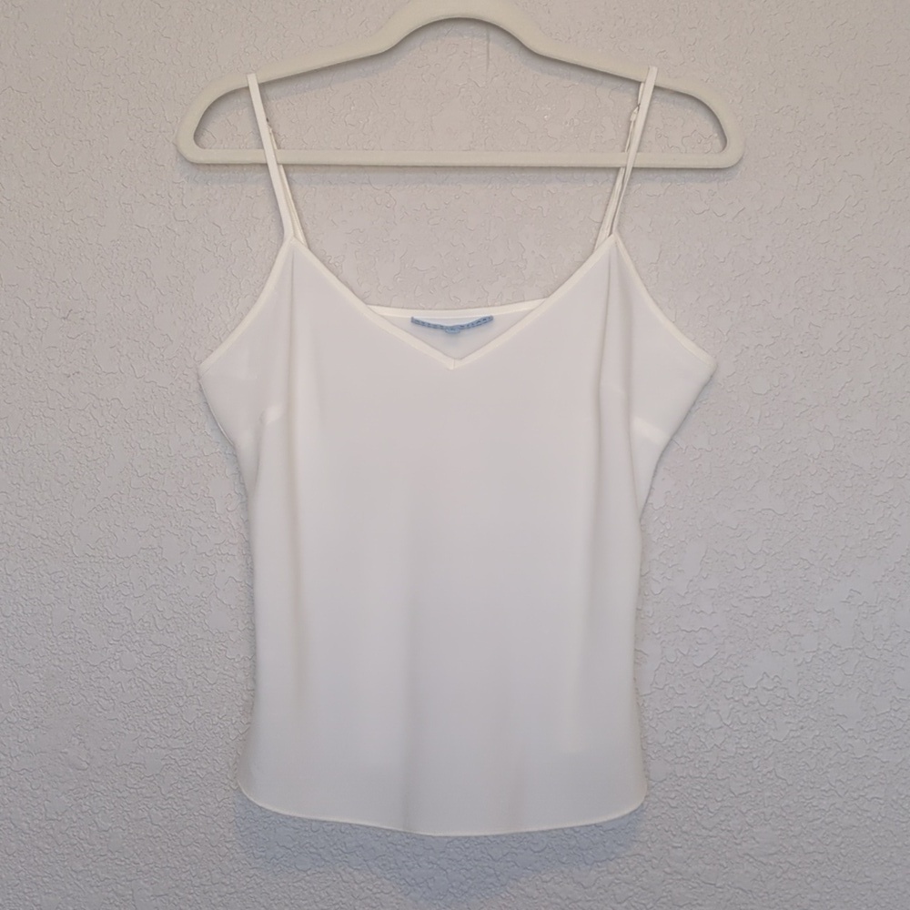 Antonio Melani white lightweight spaghetti strap tank top